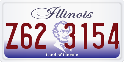 IL license plate Z623154