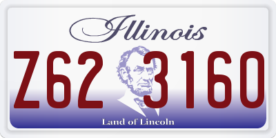 IL license plate Z623160