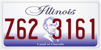 IL license plate Z623161