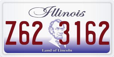 IL license plate Z623162