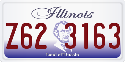 IL license plate Z623163