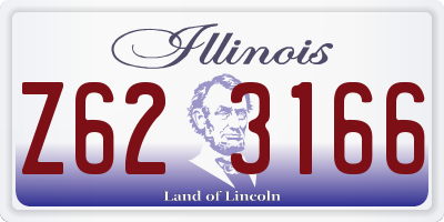 IL license plate Z623166