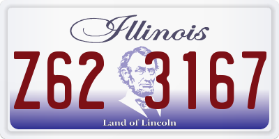 IL license plate Z623167