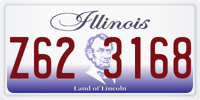 IL license plate Z623168