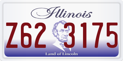IL license plate Z623175