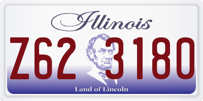 IL license plate Z623180
