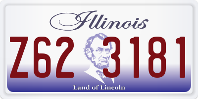 IL license plate Z623181