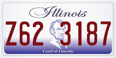 IL license plate Z623187