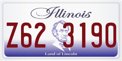 IL license plate Z623190