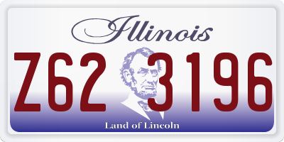 IL license plate Z623196