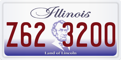 IL license plate Z623200