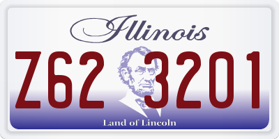 IL license plate Z623201