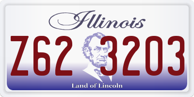 IL license plate Z623203