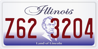IL license plate Z623204