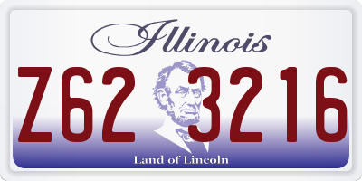 IL license plate Z623216