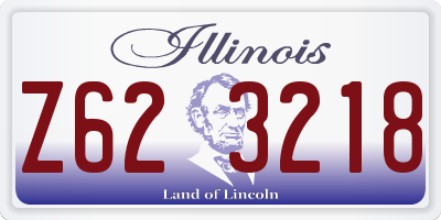 IL license plate Z623218