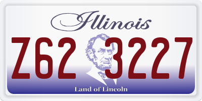 IL license plate Z623227
