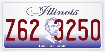 IL license plate Z623250