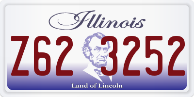 IL license plate Z623252