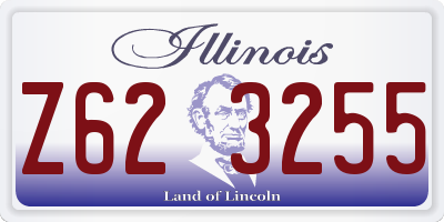 IL license plate Z623255