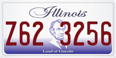 IL license plate Z623256