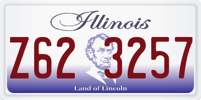 IL license plate Z623257