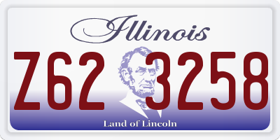 IL license plate Z623258