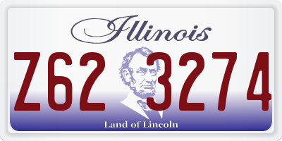 IL license plate Z623274