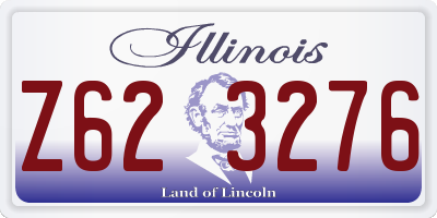 IL license plate Z623276