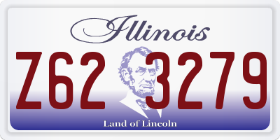IL license plate Z623279