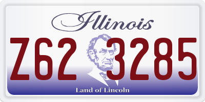 IL license plate Z623285