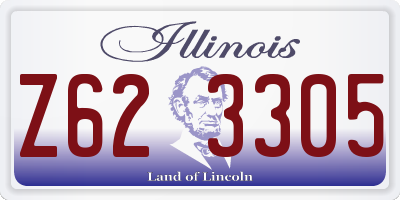 IL license plate Z623305