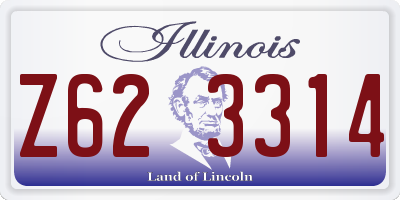 IL license plate Z623314