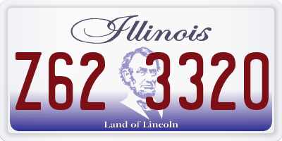 IL license plate Z623320