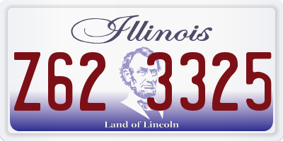IL license plate Z623325