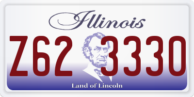 IL license plate Z623330