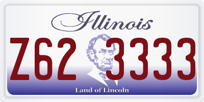 IL license plate Z623333