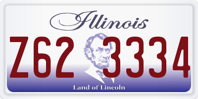 IL license plate Z623334