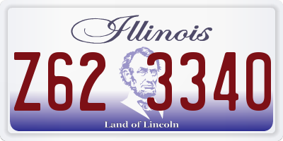 IL license plate Z623340