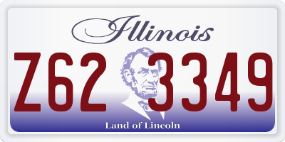 IL license plate Z623349