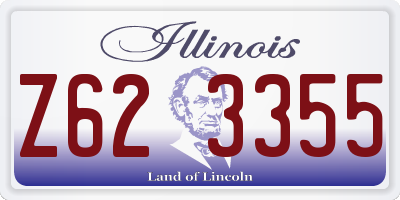 IL license plate Z623355