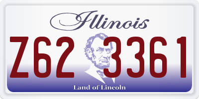 IL license plate Z623361
