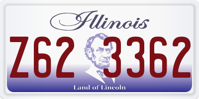 IL license plate Z623362