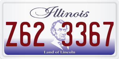 IL license plate Z623367