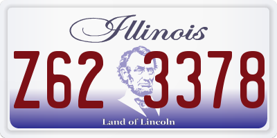 IL license plate Z623378