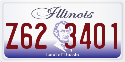 IL license plate Z623401