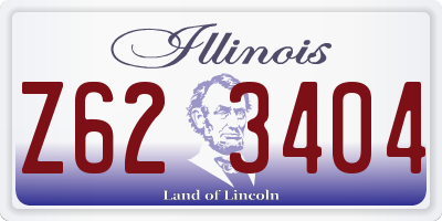 IL license plate Z623404
