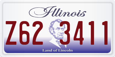 IL license plate Z623411