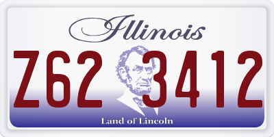IL license plate Z623412