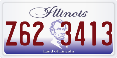 IL license plate Z623413